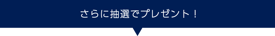 さらに抽選でプレゼント！