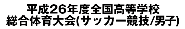 平成26年度全国高等学校総合体育大会(サッカー競技)