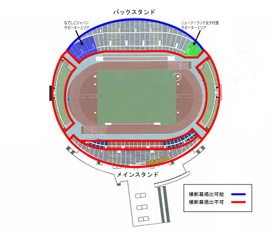 横断幕掲出可能エリア