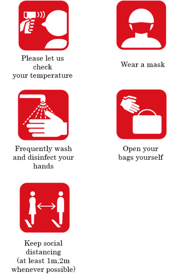 Precautions for Spectators