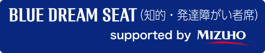 BLUE DREAM SEAT（知的・発達障がい者席）supported by MIZUHO