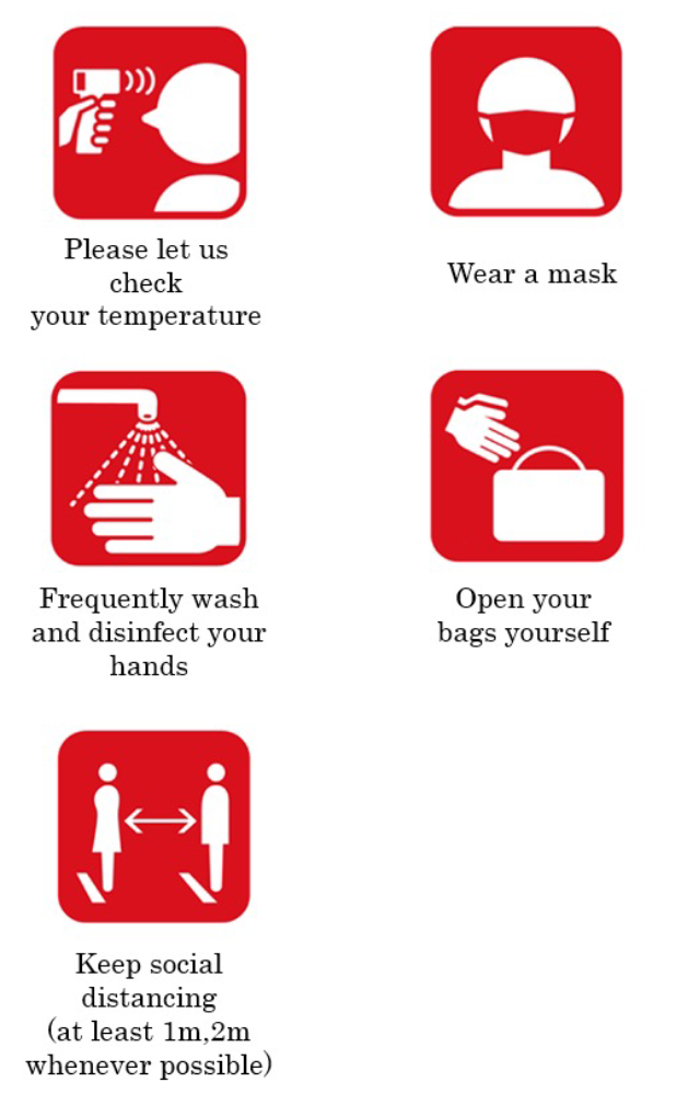 Precautions for Spectators