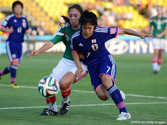 U-17日本女子代表　FIFAU-17女子ワールドカップコスタリカ2014 前半の長谷川選手、杉田選手の2得点でベスト4入り！