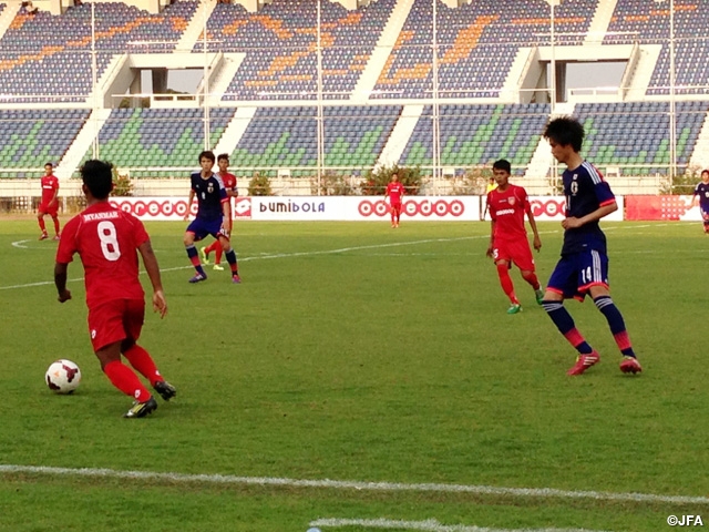 U-19日本代表　ミャンマー遠征　U-19ミャンマー代表と対戦