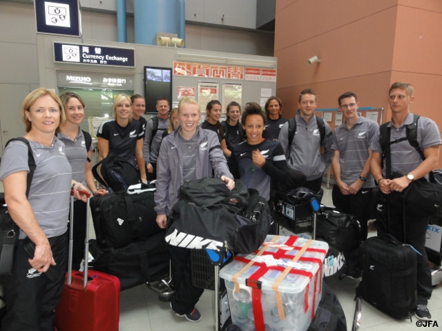 New Zealand arrive for Nadeshiko Japan World Match