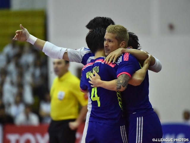 フットサル日本代表　AFCフットサル選手権　タイ代表に競り勝ち準決勝に進出！