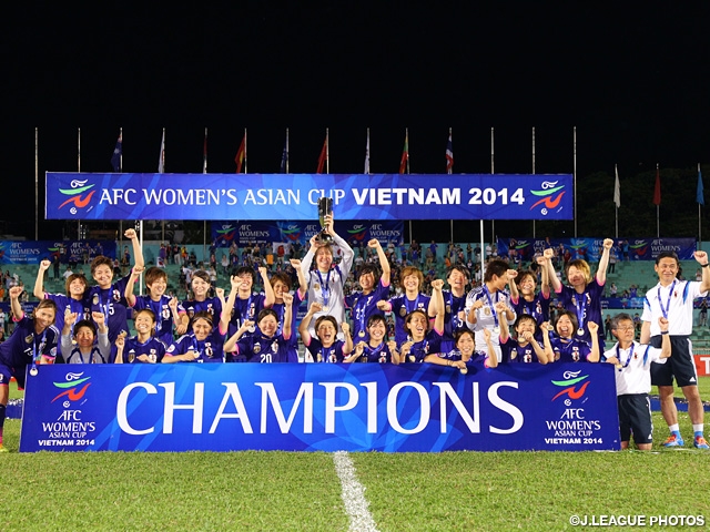 なでしこジャパン Afc女子アジアカップ初優勝 大会mvpは宮間あや選手 Jfa 公益財団法人日本サッカー協会