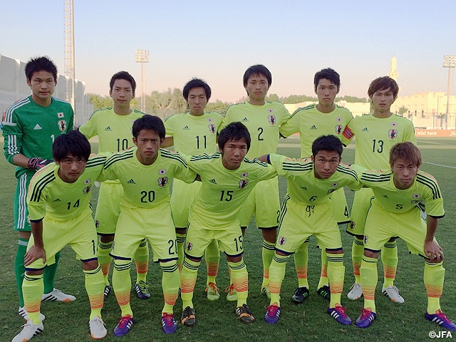 U-19日本代表　UAE遠征　親善試合第1戦を勝利で飾る