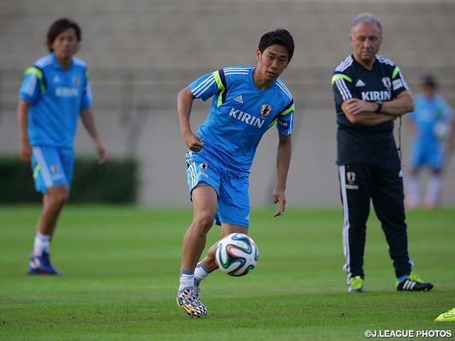 日本代表、ブラジルで練習開始