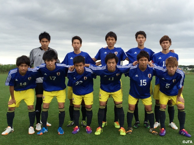U-19日本代表トレーニングキャンプ　湘南ベルマーレとトレーニングマッチを行う