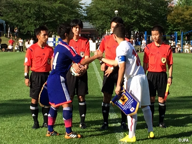 U-17 Japan National Team win first match against U-17 Serbia national team in the 18th International Youth Soccer in Niigata