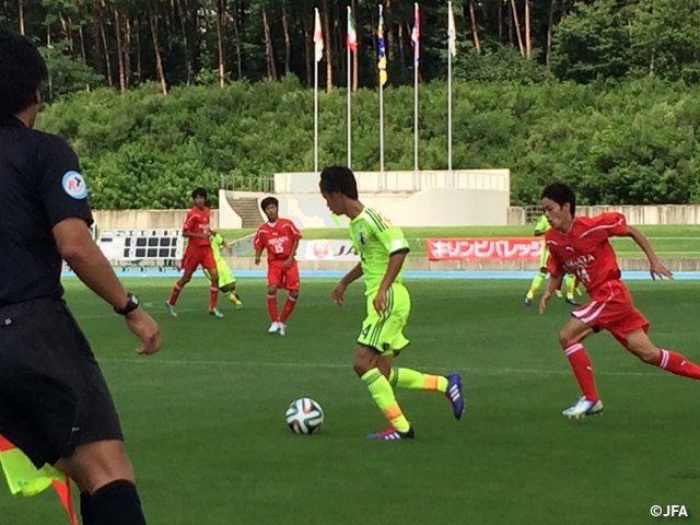 U-17 Japan National Team lose 2nd match to Niigata Selection Team at 18th International Youth Soccer in Niigata