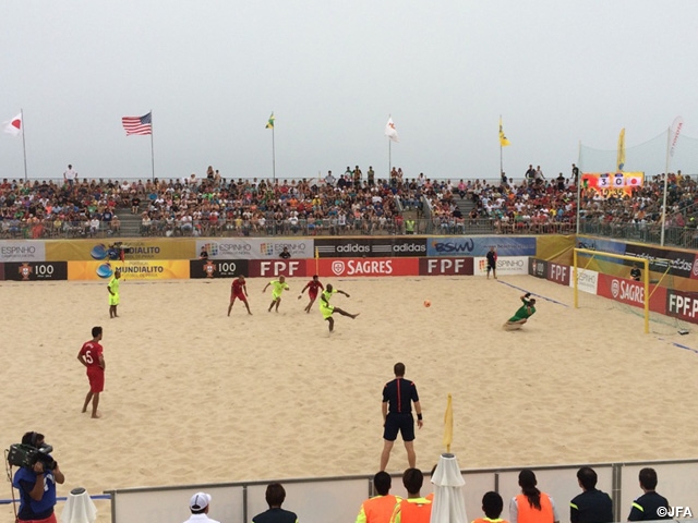 Beach Soccer Japan National Team　played against Portugal and finished the second place in the tournament