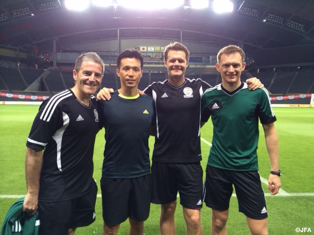 Kirin Challenge Cup 2014 – Referees for match against Uruguay held training