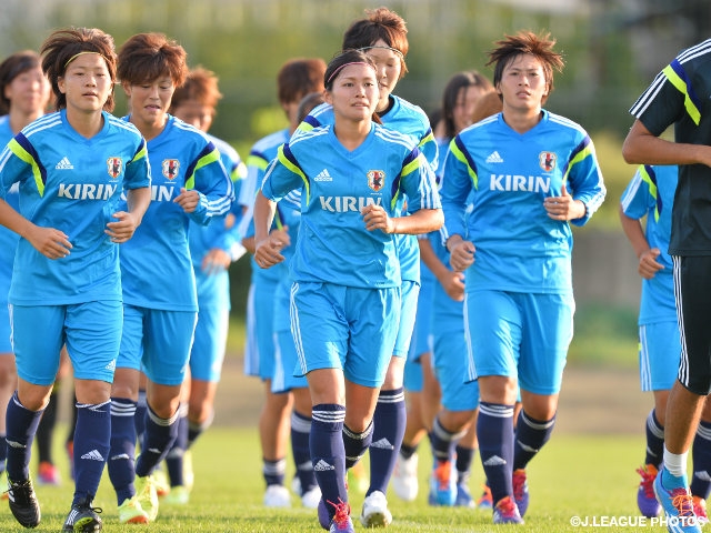 Nadeshiko Japan start preparations for game against Ghana in Yamagata at Saturday 13 Sep