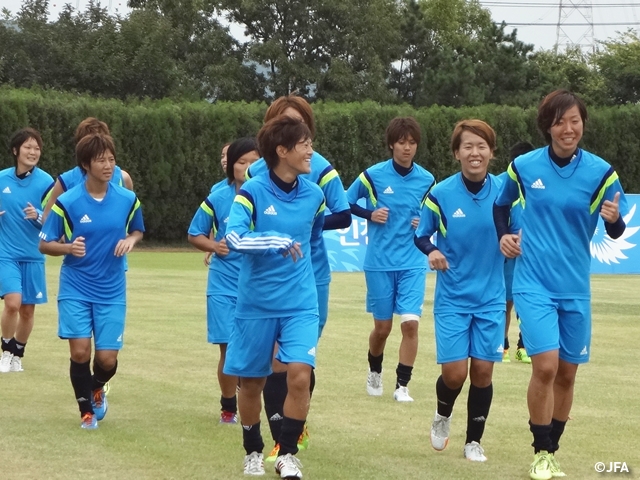 Nadeshiko Japan tune up for Hong Kong China match in Asian Games