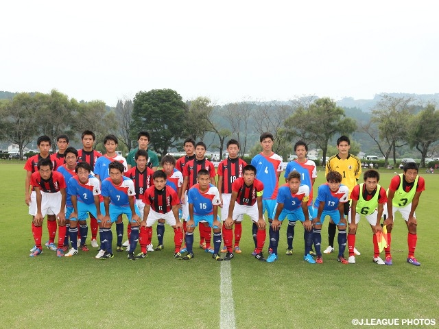 Japan play training match in training camp for AFC U-19 championships