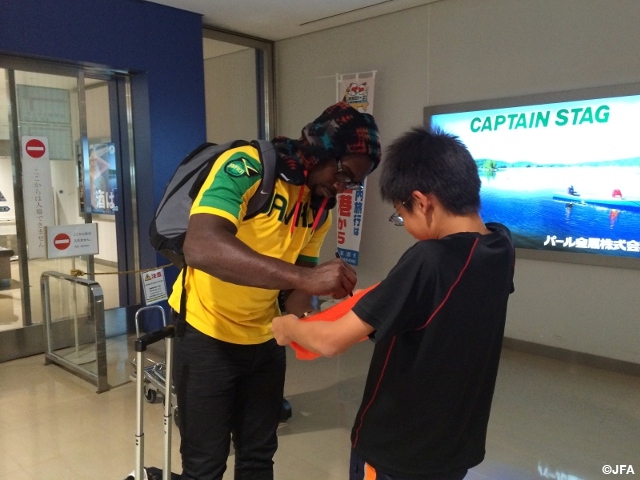 Jamaica National Team arrived in Japan for Kirin Challenge Cup 2014