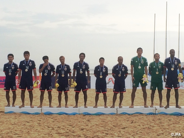 Japan beach soccer squad lose to Iran; earn silver medal in Asian Beach Games