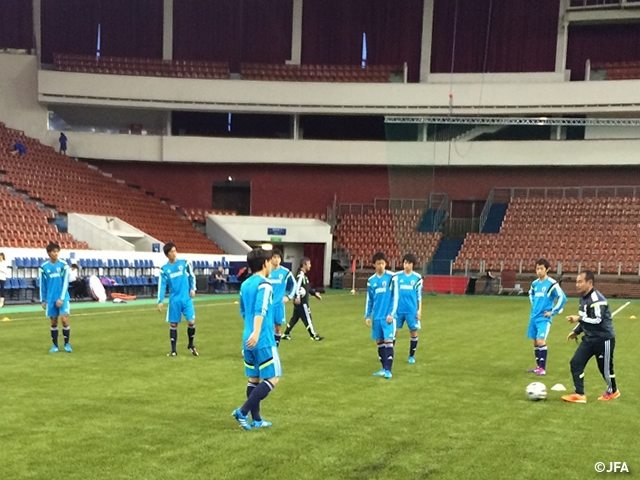 Japan Under-18 squad prepared for first game on Russia trip