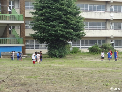 ［復興支援活動報告]　閖上スポーツ少年団が被災後初めて閖上小学校で練習
