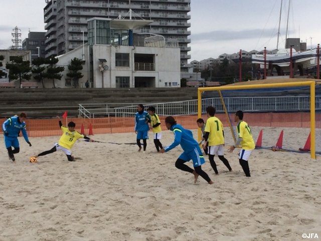 Beach soccer Japan shortlisted squad wrap up training camp in Hyogo (22 February)