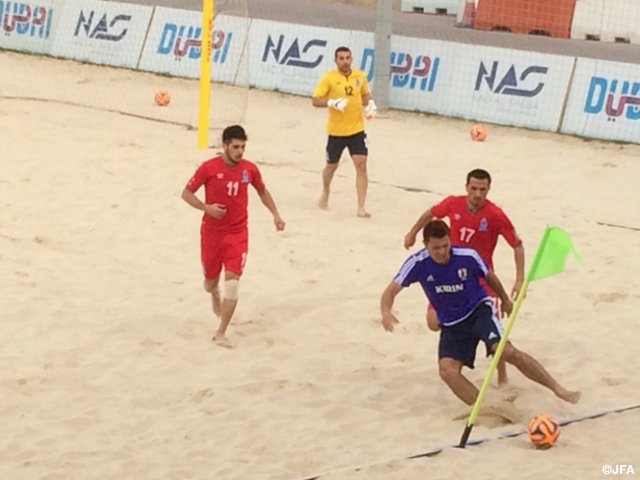 Japan National Beach Soccer Team wrap up final training match with victory before AFC championship