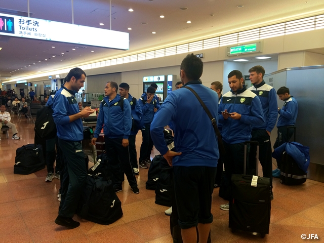 Uzbekistan land in Japan for JAL CHALLENGE CUP 2015