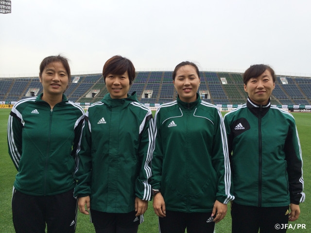 MS&ADなでしこカップ2015　担当審判員が香川県立丸亀競技場にて前日練習を実施