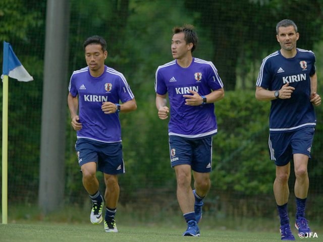 Samurai Blue 長友佑都選手 岡崎慎司選手がチームに合流 Jfa 公益財団法人日本サッカー協会