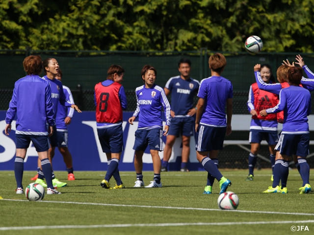 Nadeshiko Japan train lightly for Switzerland match as FIFA Women’s World Cup Canada 2015 opens