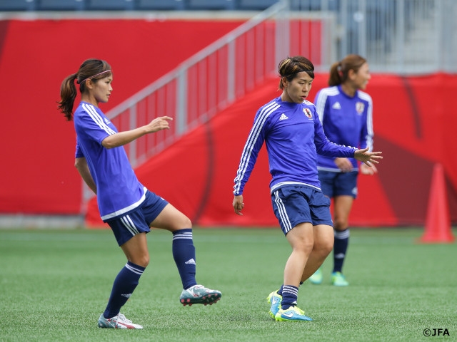 Nadeshiko Japan had official training for the match against Ecuador
