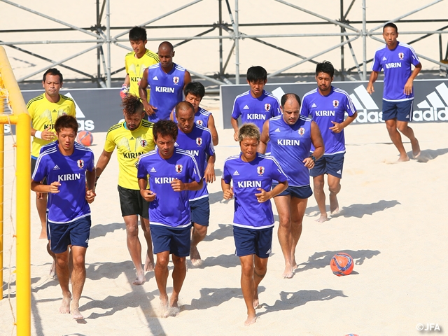 Japan Beach Soccer National Team - International Friendly Match training report (6/19)