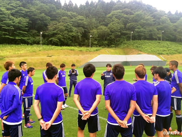 U-22 Japan National Team begin training in Sendai ahead for Costa Rica clash (6/28)