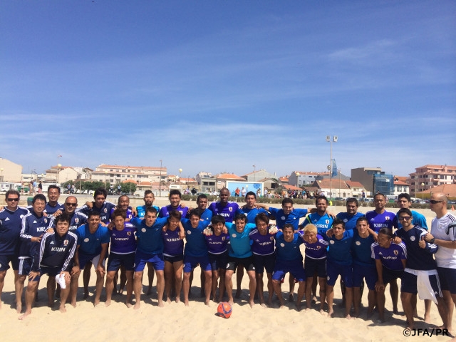 Japan Beach Soccer National Team's prep practice day 4 in Espinho for FIFA Beach Soccer World Cup Portugal 2015