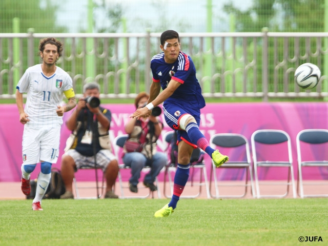 ユニバーシアード日本代表　準決勝でイタリア代表にPK戦で敗れ3位決定戦へ