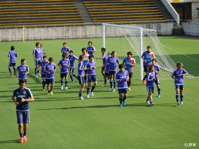 Nadeshiko Japan launched its training in Nagoya for EAFF Women's East Asian Cup 2015