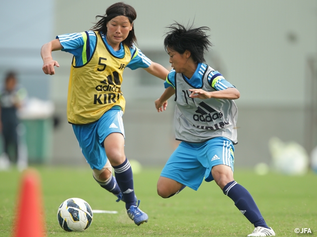 U-19日本女子代表　AFCU-19女子選手権2015中国　直前トレーニングキャンプを開始