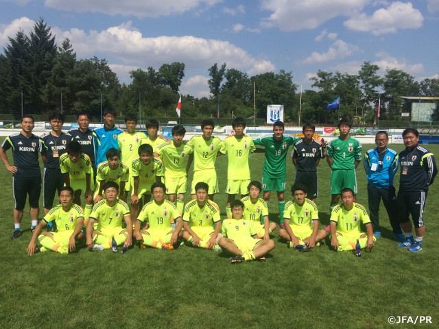 U-17 Japan National Team finish tourney victorious at 5th/6th placement match of 22th International Youth Tournament of Václav Ježek 2015
