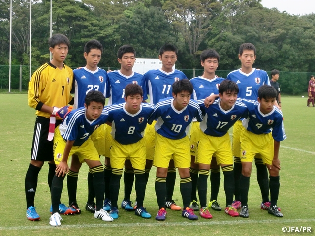 U 15日本代表候補 千葉トレーニングキャンプ 練習試合 Vs ジェフユナイテッド市原 千葉u 16 Jfa 公益財団法人日本サッカー協会