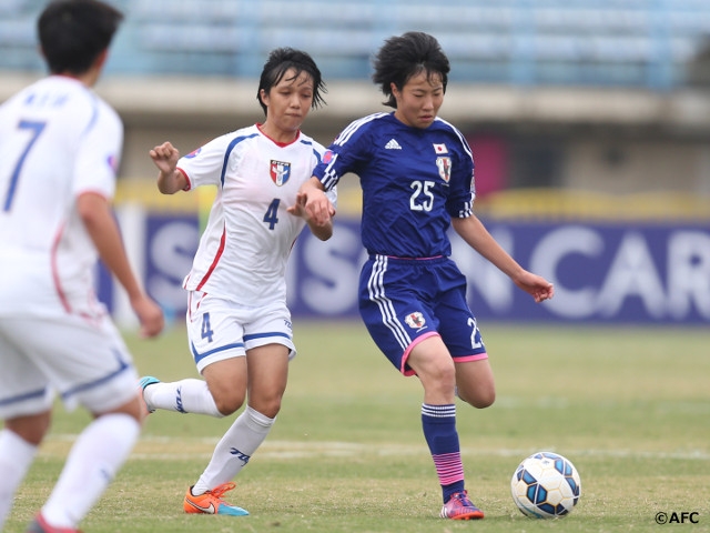 U-16日本女子代表　AFC U-16女子選手権中国2015　チャイニーズ・タイペイに6-0で勝利し、準決勝進出決定