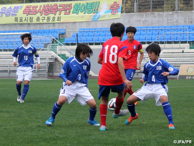 JFAエリートプログラム女子U-13、韓国との第2戦では勝利を収める