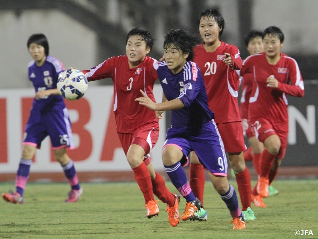 U-16日本女子代表　AFC U-16女子選手権中国2015　朝鮮民主主義人民共和国に敗れ準優勝に終わる