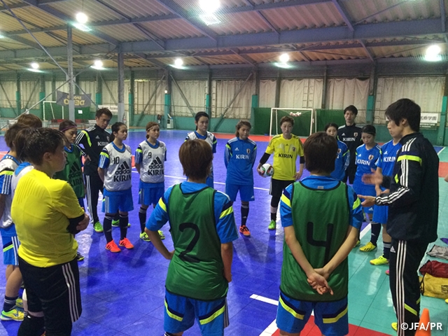 Japan Women's Futsal National Team start training prior to VI World Women's Futsal Championship Guatemala 2015