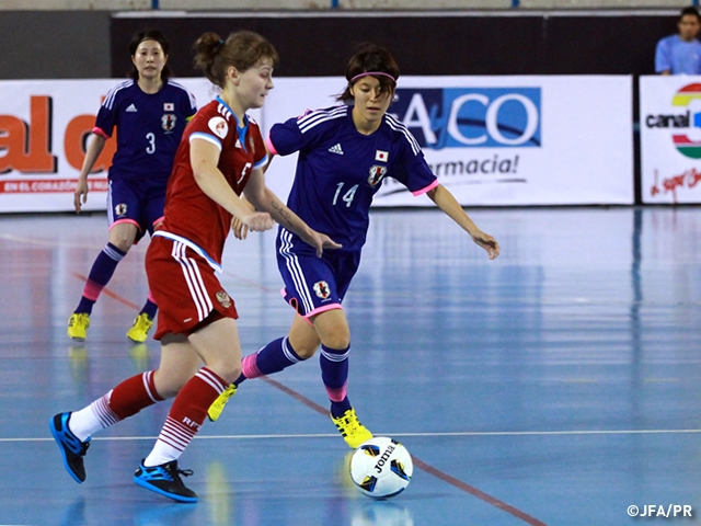 Japan lose three consecutive games with defeat to Russia in 3rd group stage match of VI World Women's Futsal Championship Guatemala 2015