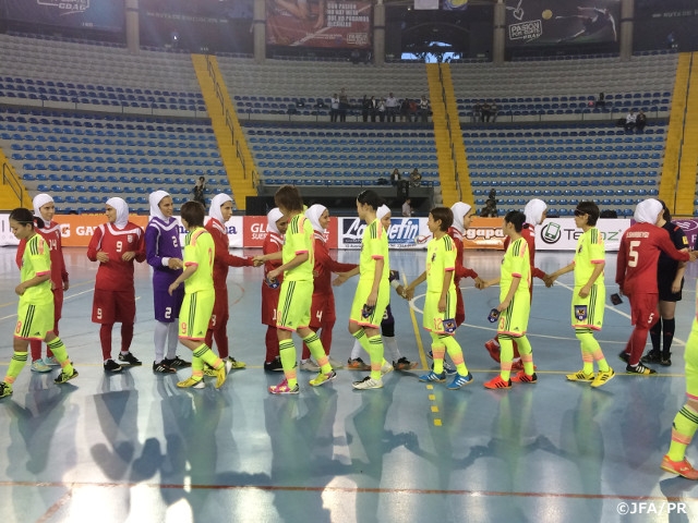Japan lose close match to Iran 2-1 to end in 8th place in VI World Women's Futsal Championship Guatemala 2015