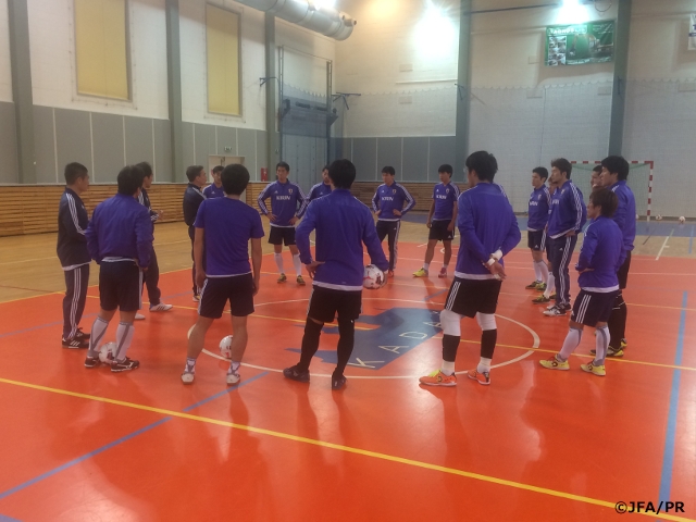 Japan Futsal National Team in final preparations ahead of meeting Czech on Europe trip