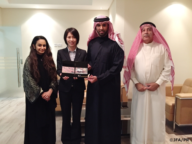 Ms. NODA Akemi, Women's Committee Chairperson, visits Bahrain women’s football