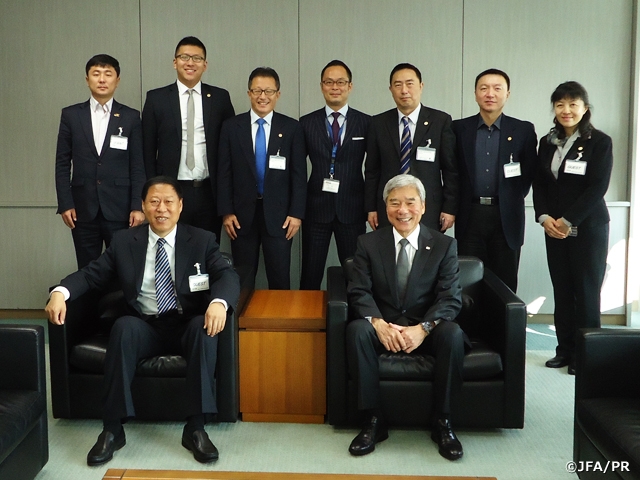 Chinese Super League Chairman and other associates visited JFA House