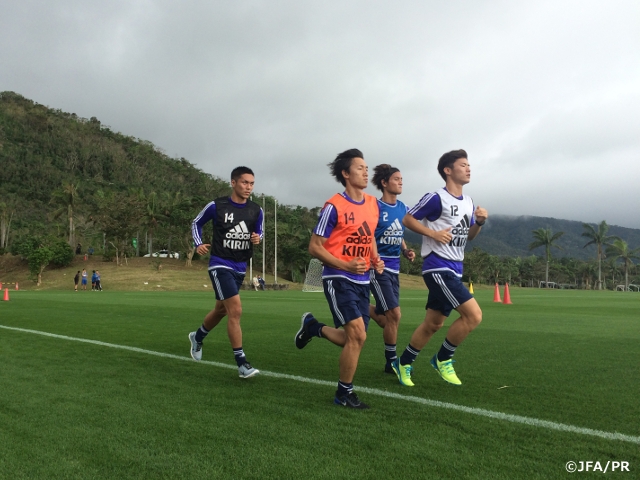 U-22 Japan National Team kicked off training sessions on Ishigaki Island